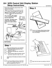 IBM 3276 Setup Instructions