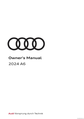 Audi A6 2024 Owner's Manual