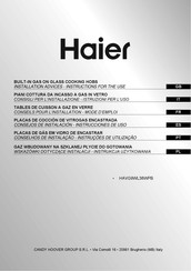 Haier HAVG9WL38WPB Instructions For The Use