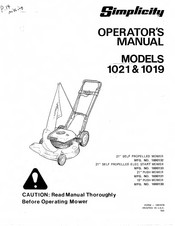 Simplicity 1690131 Operator's Manual