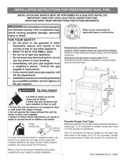 Kenmore Elite 79075353314 Installation Instructions Manual