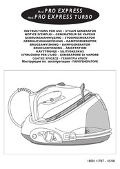 TEFAL Pro Express Turbo Instructions For Use Manual