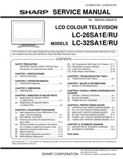 Sharp LC-26SA1E/RU Service Manual