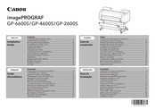 Canon imagePROGRAF GP-2600S Manual