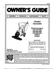 MTD 242-689-000 Owner's Manual