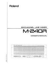 Roland M-240R Owner's Manual