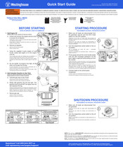 Westinghouse iGen4000cv Quick Start Manual