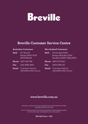 Breville Smart Temp BSC420 Instruction Booklet