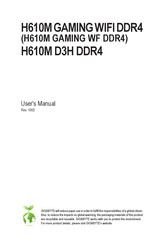 Gigabyte H610M D3H DDR4 User Manual