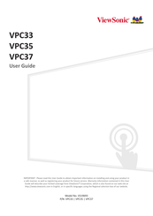 ViewSonic dvLED- VPC35-W53-G1 User Manual