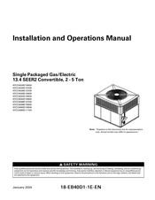 Trane 4YCC4036E1090A Installation And Operation Manual