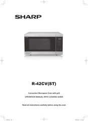 Sharp R-42CV(ST) Operation Manual