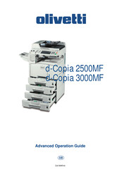 Olivetti d-Copia 3000MF Advanced Operation Manual