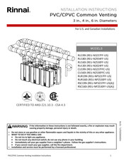 Rinnai CU160iN Installation Instructions Manual