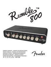 Fender Rumble 800HD Owner's Manual