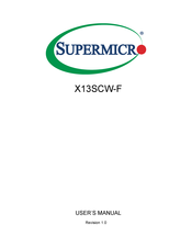 Supermicro X13SCW-F User Manual