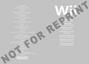 Nintendo Wii Instruction Booklet