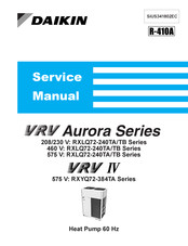 Daikin VRV Aurora RXLQ-TATJU Series Service Manual