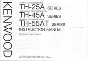 Kenwood TH-45A Series Instruction Manual
