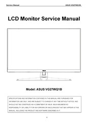 Asus VG27WQ1B Service Manual