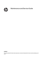 HP Z Series Maintenance And Service Manual