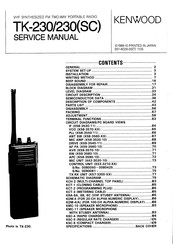 Kenwood TK-230SC Service Manual