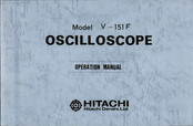 Hitachi V-151F Operation Manual