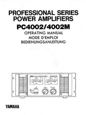 Yamaha PC4002M Operating Manual