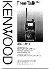 Kenwood UBZ-LH14 Instruction Manual