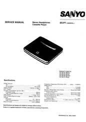 Sanyo 142 525 04 Service Manual