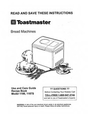 Toastmaster 1186 Use And Care Manual