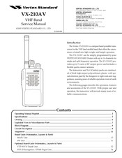 Vertex Standard VX-210AV Service Manual