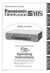 Panasonic Omnivision PV-S7670 Operating Instructions Manual