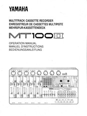 Yamaha MT100II Operation Manual
