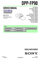 Sony PICTURE STATION DPP-FP90 Service Manual