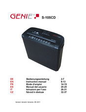Genie S-105CD Instruction Manual