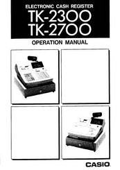 Casio TK-2700 Operation Manual