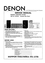 Denon UCD-250 Service Manual