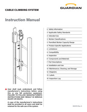 Guardian CABLE CLIMBING SYSTEM Instruction Manual