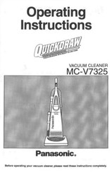 Panasonic QuickDraw MC-V7325 Operating Instructions Manual