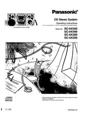 Panasonic SC-AK490 Operating Instructions Manual