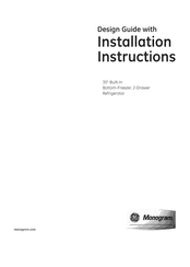 GE ZIK30GNZBII Installation Instructions Manual