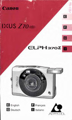 Canon 370Z - ELPH - Camera Manual
