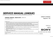Sony XBR-65X907H Service Manual