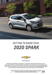 Chevrolet SPARK 2020 Quick Start Manual