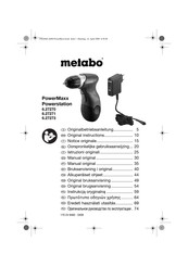 Metabo 6.27273 Original Instructions Manual