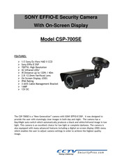 Sony EFFIO-E CSP-700SE Manual