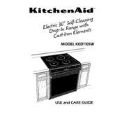 KitchenAid KEDT105W Use And Care Manual