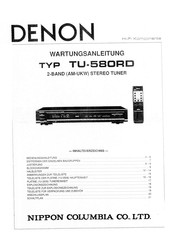 Denon TU-580RD Manual