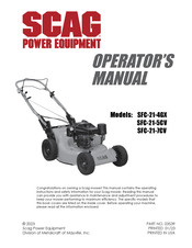 Scag Power Equipment SFC-21-5CV Operator's Manual